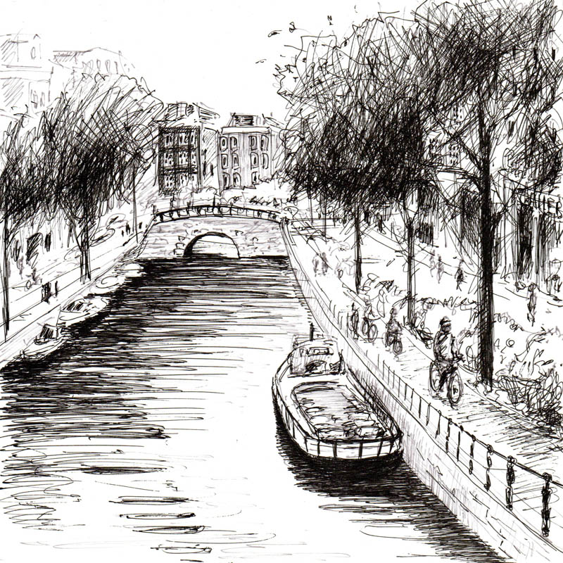 Амстердам. Канал