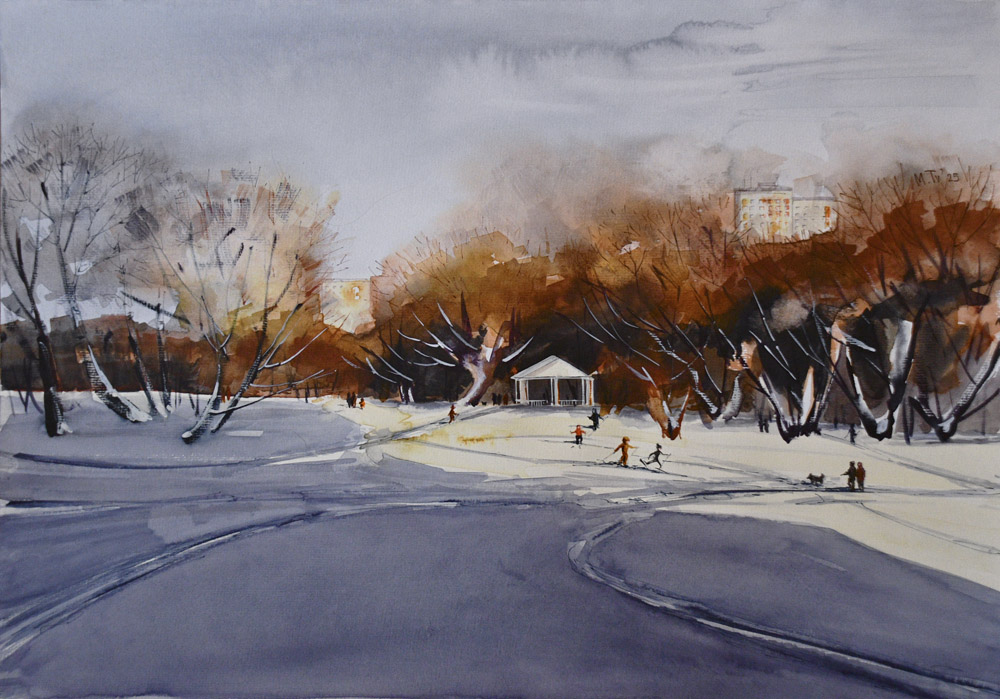 Закат в Покровском-Стрешневе