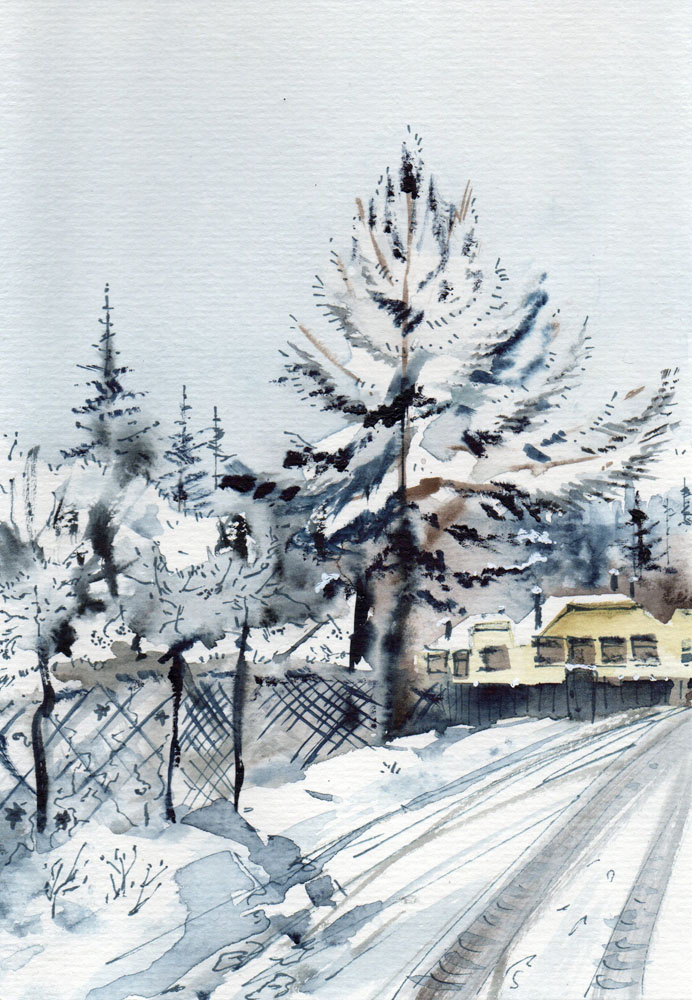 Все в снегу