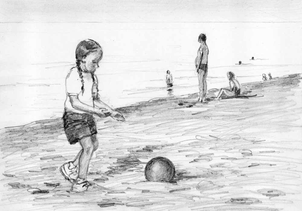 Девочка на пляже