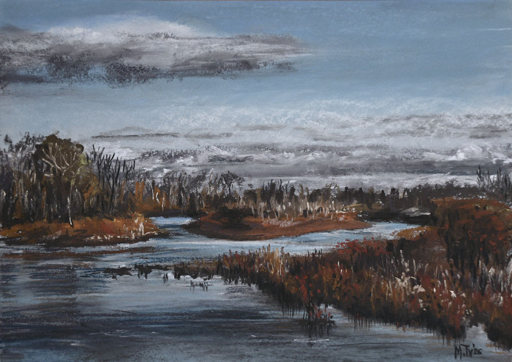 Река Урал в районе Оренбурга